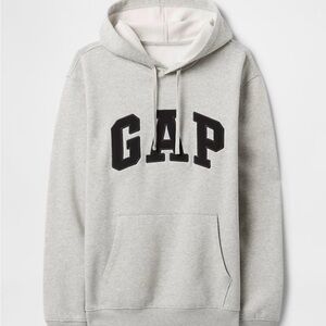 GAP Heather Gray Sweatshirt with Dark Blue Logo New !!!!!